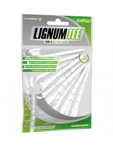 Comprar Tees LIGNUM 82MM blancos para golf online en Madrid