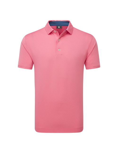 Footjoy Stretch Lisle Dot Print Polo