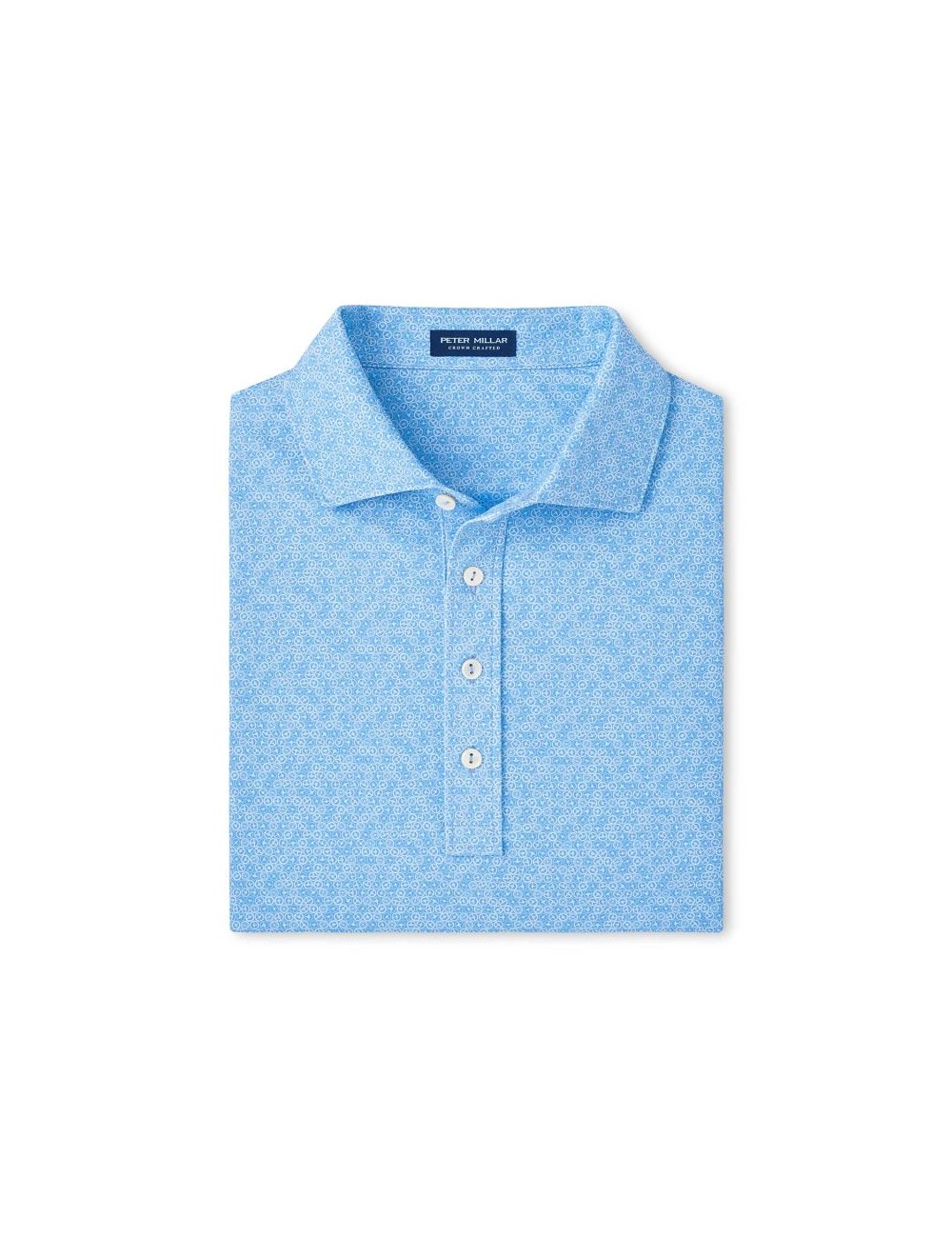 Peter Millar Men Avenue Performance Jersey Polo Kelly Hard Collar